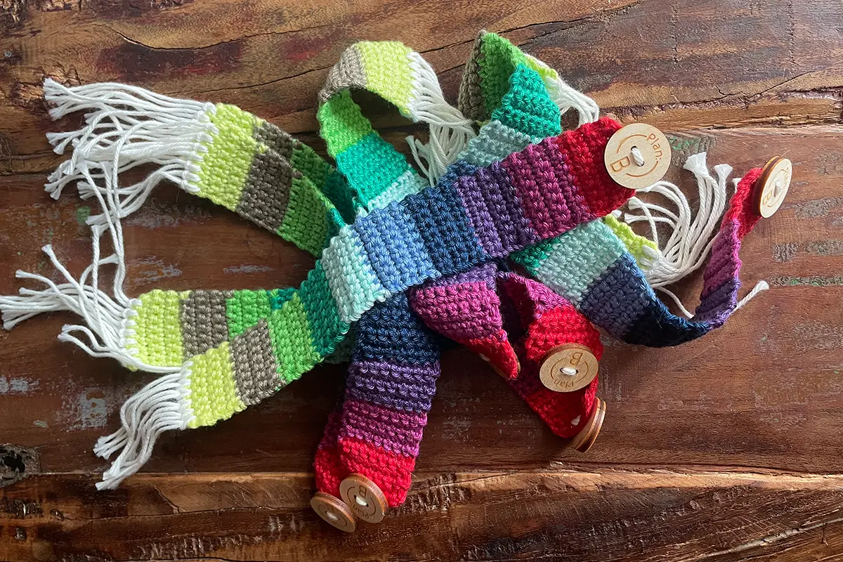 Gehäkeltes Lesezeichen von Plan:B